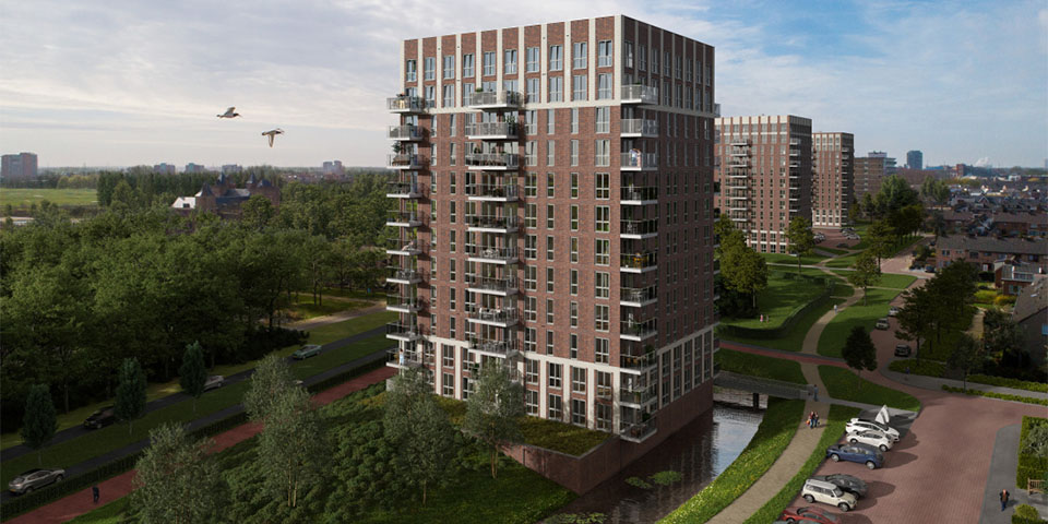 Bouw van woontoren De Slotvrouwe in Heemskerk is gestart