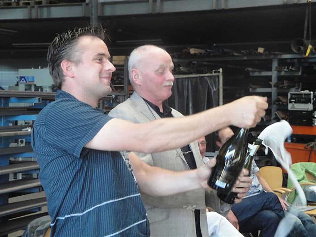 Barend und Nico Knoll letztes gemeinsames Foto im Jahr 2012
