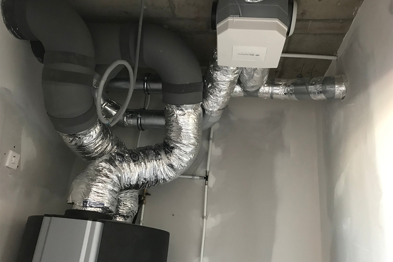 Mechanische ventilatietechniek voor appartementen Prins Hendrikgebouw 3