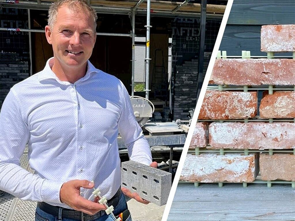 Metselen zonder mortel levert duurzame gevels op