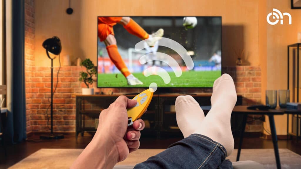 Voetbal tv kijken met fob Icon