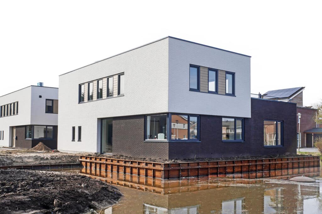 Giebelstreifen mit Mauerwerksoptik