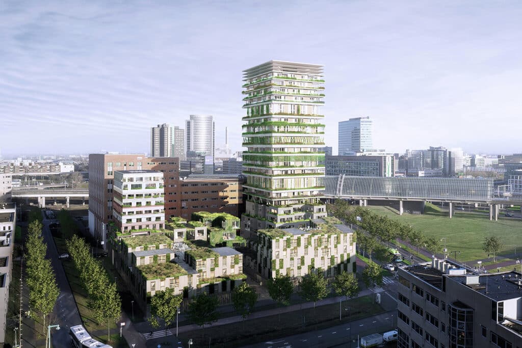 A building that absorbs all stormwater
