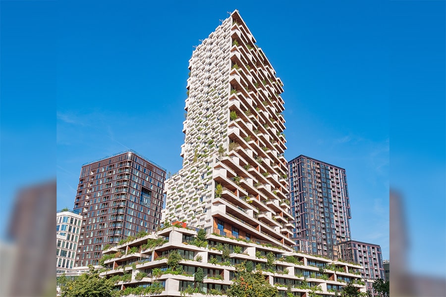 Die grüne Krone auf Utrechts Skyline