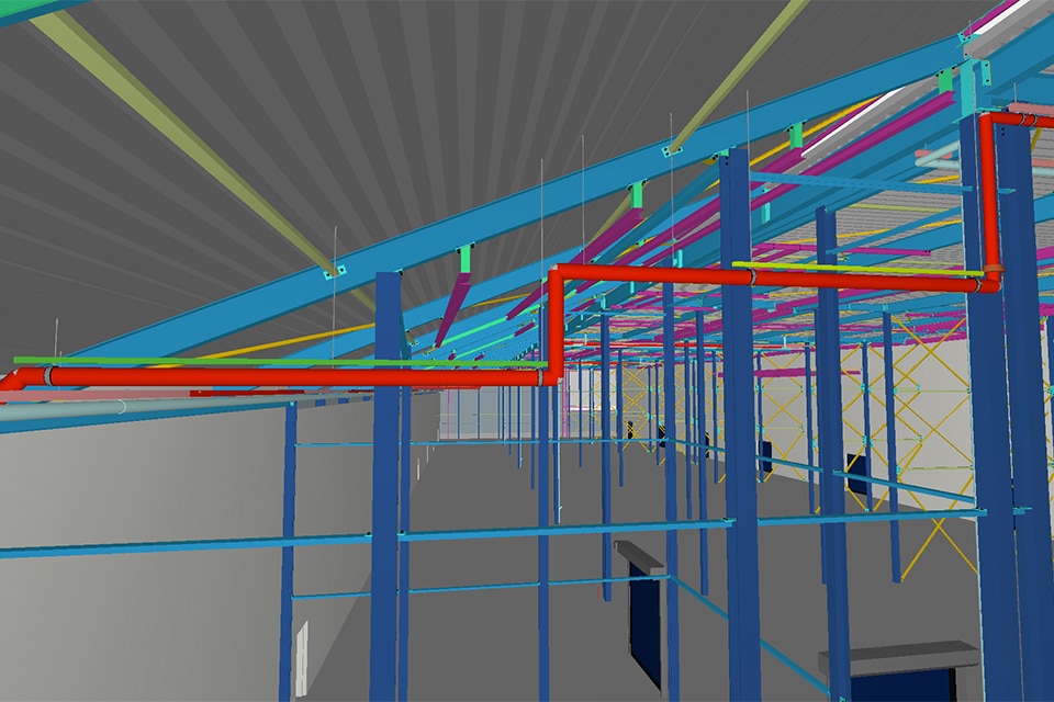 3D Detail Hängesystem Schrägdach Kopie