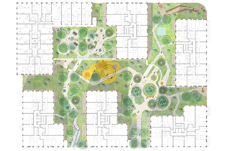 Smart civil solutionsfor a complex roof garden 1