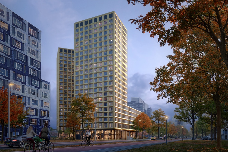 Gouden glorie: High Five schittert op het Utrecht Science Park 1