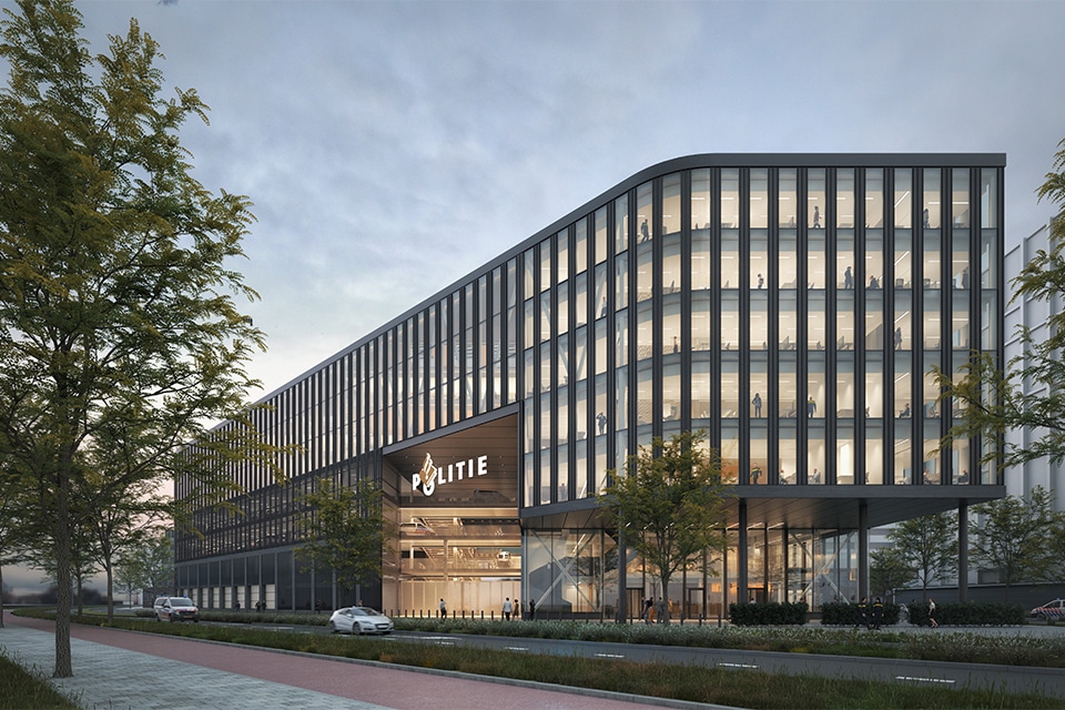 Nieuw hoofdbureau voor de politie-eenheid Den Haag 1