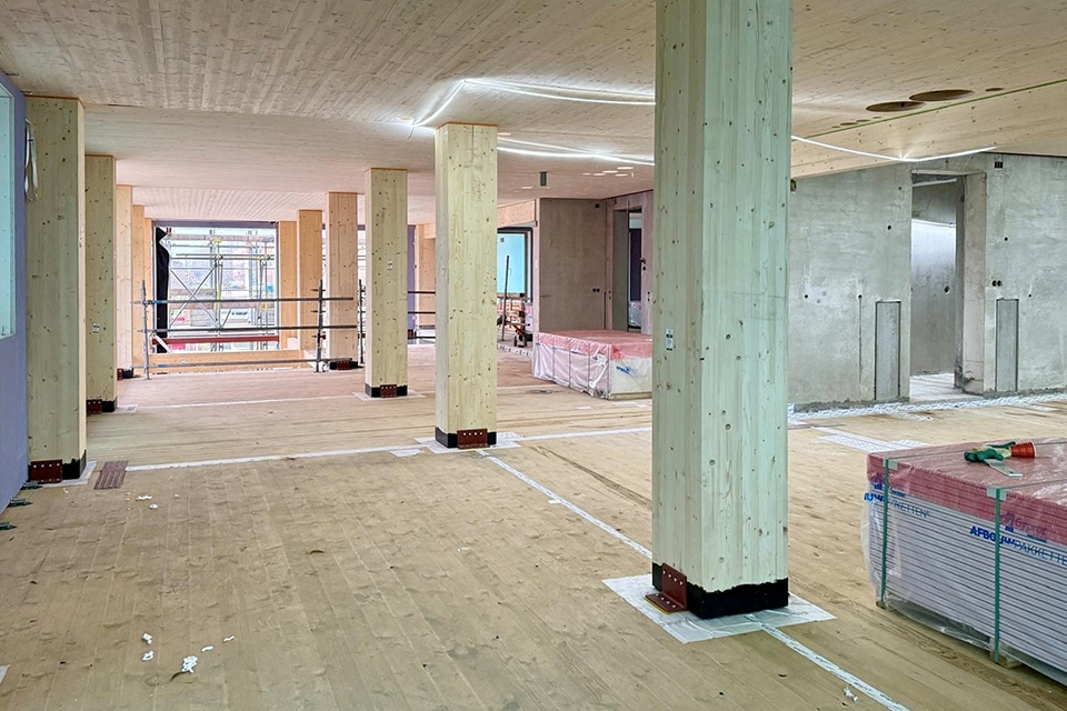 Efficiënt houtbouwsysteem voor sociale woontoren 1