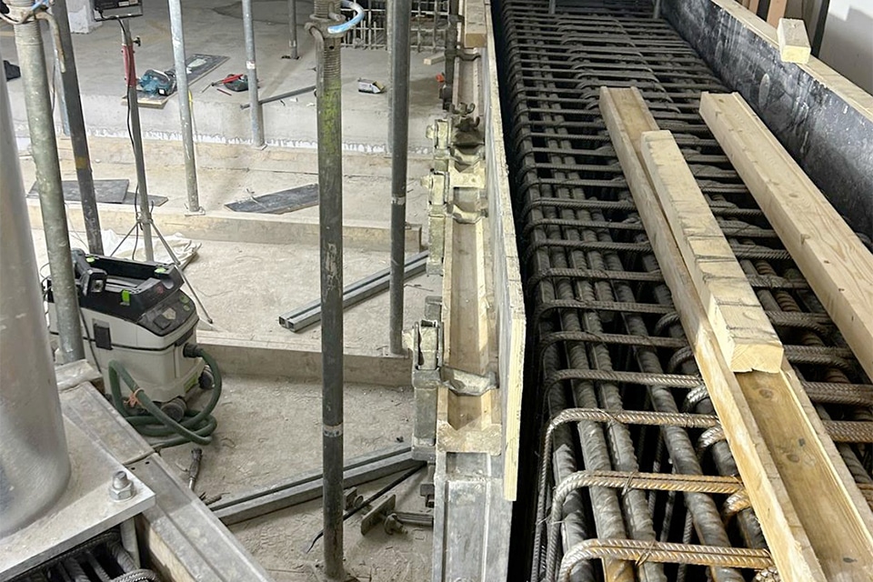 Arbeiten im Untergeschoss legen den Grundstein für die monumentale Renovierung Aurora 2