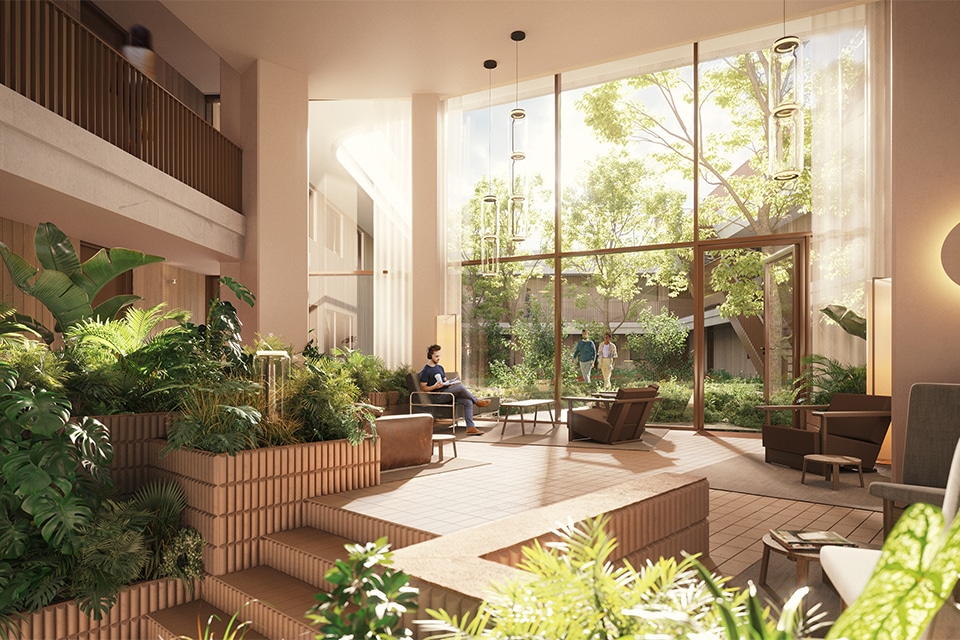 Iconische nieuwbouw, gevormd door de elementen 1