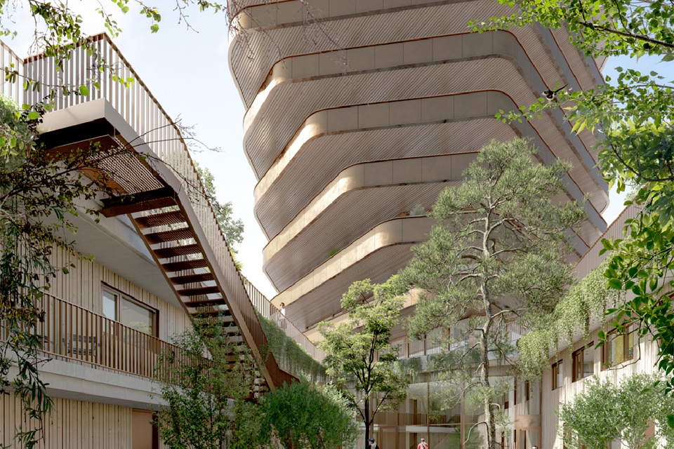 Iconische nieuwbouw, gevormd door de elementen 2