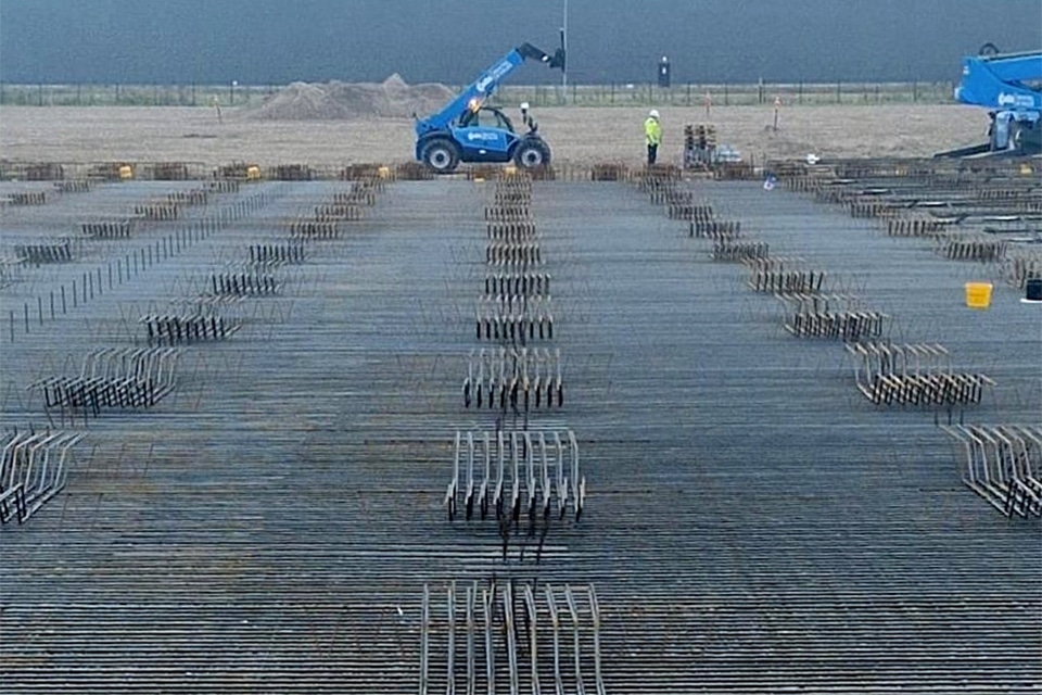 3.250 ton vloerwapening voor DC JYSK 1