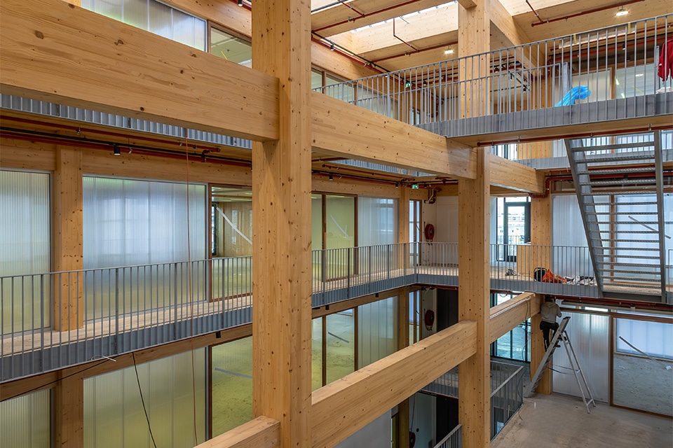 Bürokonzept aus Holz bewährt sich erneut auf dem Campus Werkspoor 1