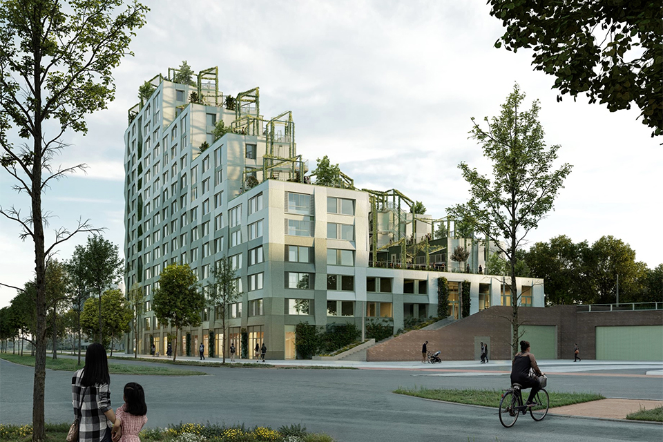 Kop Dakpark krijgt vorm op krappe binnenstedelijke locatie 1