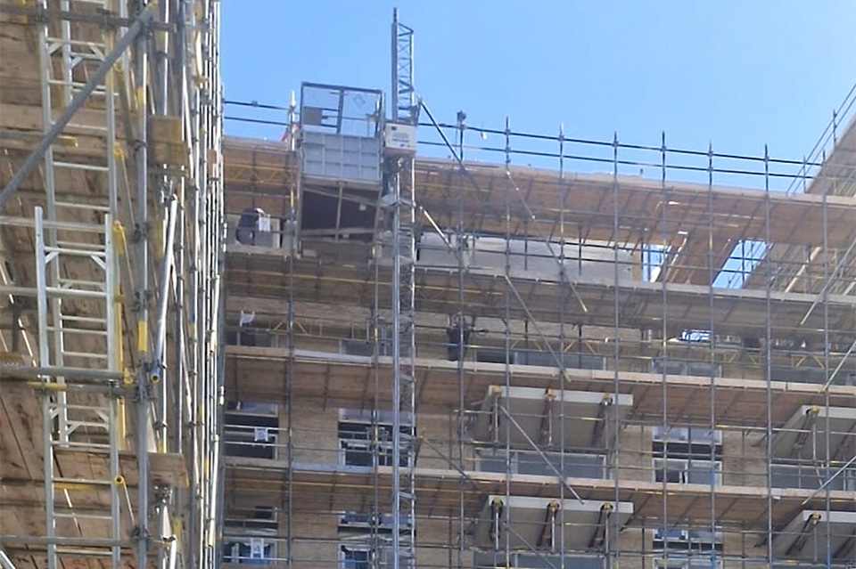 Stootvoegloze gevel voor appartementen Hanzepark 3